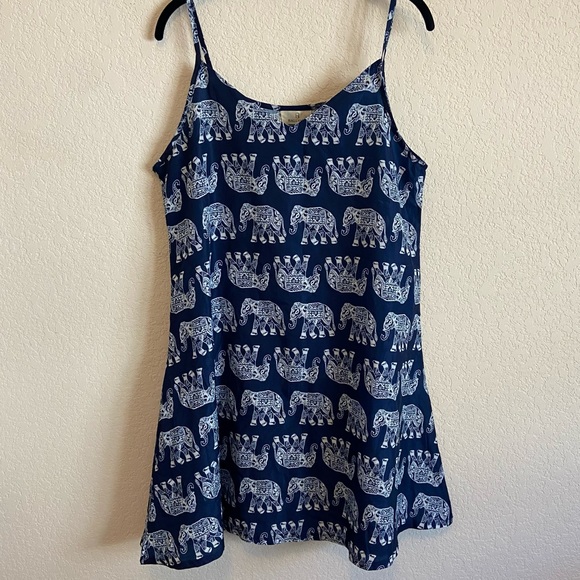 Baluoke Elephant Print Tank Dress Medium - Picture 1 of 2
